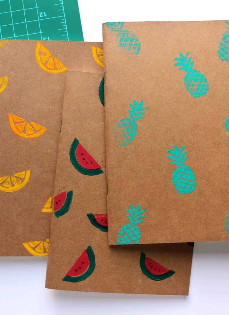 DIY Fruity Print Moleskine | Fish & Bull
