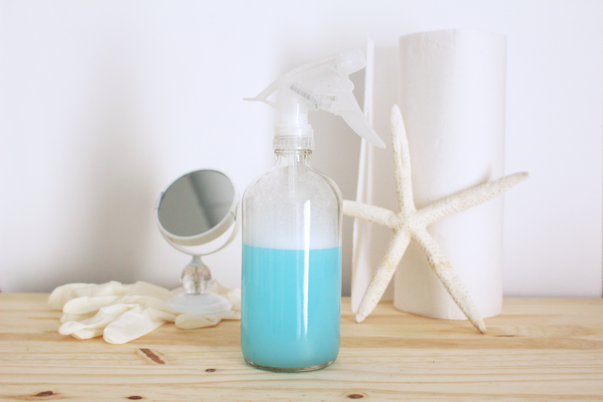 Some Pinterest hacks are hit or miss but the DIY Magic Cleaning Spray is one that I use to clean my mirrors, bathroom counter, bathtub, coffee table and pretty much every flat surface in my home. I've used it for the past year on everything