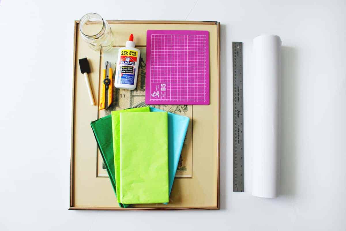 DIY Winter Pine Tree Art | Fish & Bull