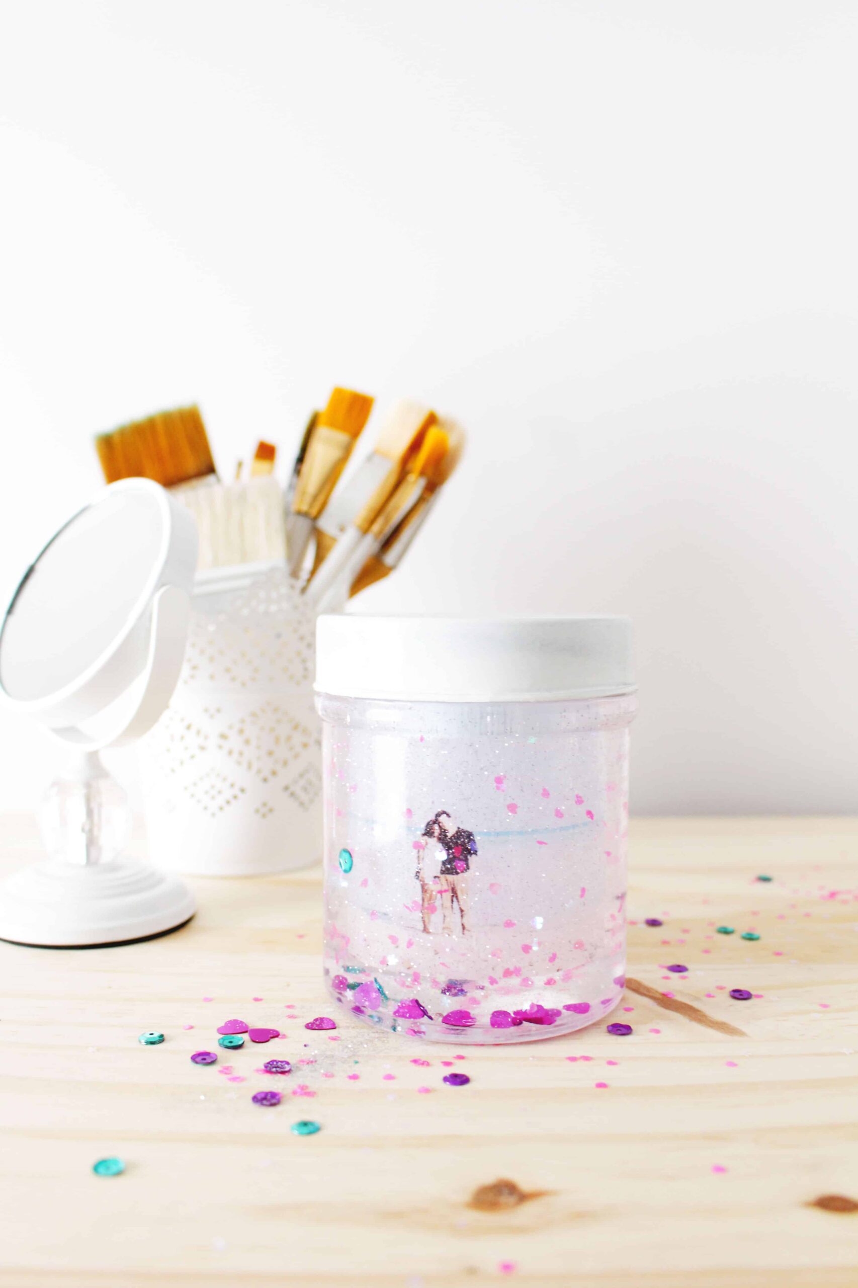 DIY Valentine's Day Snow Globe on Tell Me Tuesday | Fish & Bull